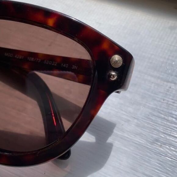 Versace Sunglasses BROWN Tortoiseshell Classic Luxe Designer Round Cat Eye $800 - Picture 10 of 14